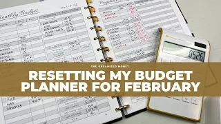 Budget with me getting prepared for February #organizedlife #planwithme