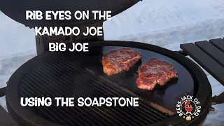 Prime Ribeyes Reversed Seared on the Kamado Joe Using the Soapstone!