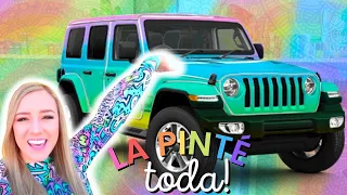 PINTÉ MI CAMIONETA Y SORPRENDÍ GENTE!!! 💜🌈🤩