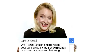 Zara Larsson Answers the Web's Most Searched Questions | WIRED