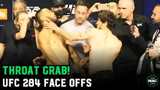 Throat Grab at UFC 284 Final Face Offs!