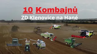 10 Kombajnů! I Žně 2023 I ZD Klenovice na Hané