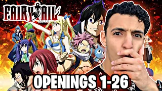 FAIRY TAIL ALL OPENINGS 1-26 RÉACTION !