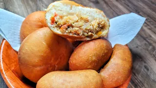 SALTFISH STUFFED BAKES| recipe  Guyanese food