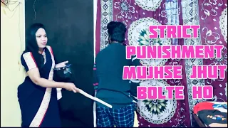 Strict Murga and back caning/classroom punishment/strict teacher punishment