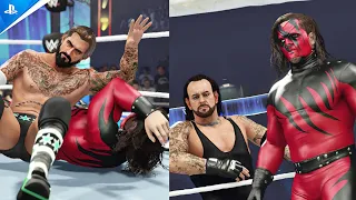 CM Punk VS The Brothers of Destruction, Undertaker and Kane - Epic Match