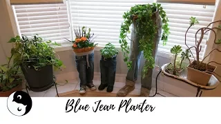 Blue Jean Planter | Birdz of a Feather ~ Craft Rehab