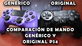 COMPARACIÓN DE MANDO GENÉRICO Y ORIGINAL DE PS4 SONY