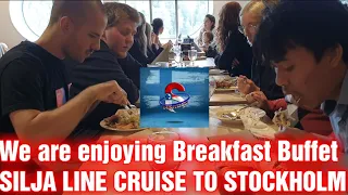 Breakfast group at Silja Line Cruise || Trip from Helsinki to Stockholm