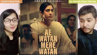 Couple Reaction on Ae Watan Mere Watan - Official Trailer | Prime Video India