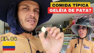 EXPERIMENTANDO COMIDA TÍPICA da COLÔMBIA na VIAGEM de BICICLETA | Cicloviagem América do Sul