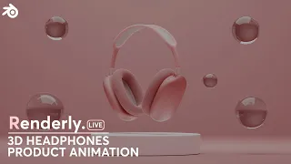 3D Product Animation - Headphones (Blender)