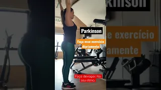 Exercício para quem tem Parkinson. Evite congelamento dos ombros.