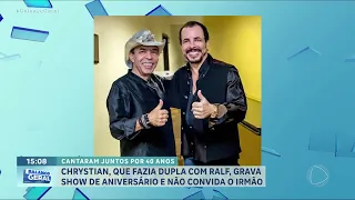 Chrystian não convida Ralf, sua antiga dupla, para comemorar 60 anos de carreira