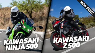 Kawasaki Ninja 500 and Z500 | Launch First Ride