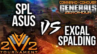 Spl & Asus vs ExCaL & Spalding - Tournament 2v2 - БИТВА ЗА ВЫХОД В ФИНАЛ!!! - Generals Zero Hour