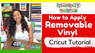 How to Apply Removable Vinyl using a Cricut Maker - Cricut Tutorial for Beginners