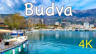 Budva 🌊 Montenegro 🇲🇪 March 2024 Walking Tour - with Captions