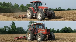 PREPARAZIONE TERRENO E SEMINA SOIA: FIATAGRI G240, 180-90 | NEW HOLLAND T5.105