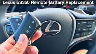2022 Lexus Es350 How to replace remote key fob battery