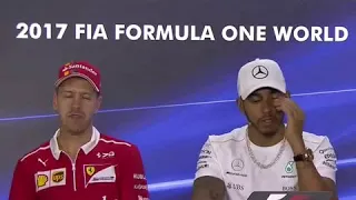 Lewis Hamilton ROASTS Sebastian Vettel in Press Conference
