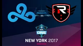 CS:GO - Cloud9 vs. Rise Nation [Cbble] Map 1 - Final - ESL One New York 2017 NA Qualifier