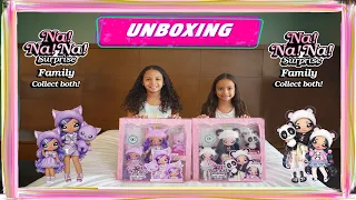 Na Na Na Surprise Family| Panda Family | Cat Family | Unboxing