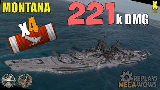 Montana 200k Dmg 4 Kills | World of Warships Gameplay