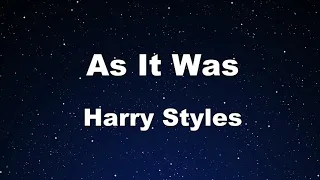 Karaoke♬ As It Was - Harry Styles 【No Guide Melody】 Instrumental