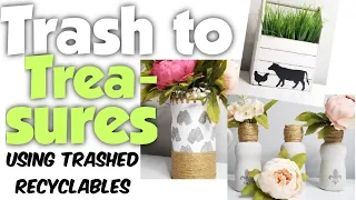 Trash to Treasure | Using trashed recyclebles for home decor