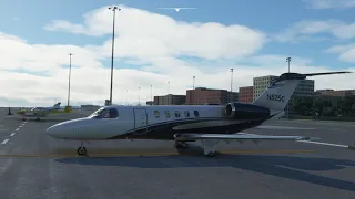 [MSFS2020] Cessna Citation CJ4 | Take-off at Nice Cote d'Azur Airport