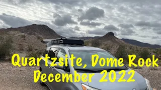 Quartzsite, AZ Dome Rock BLM Campgrounds December 2022