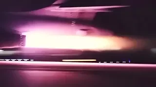 B-1 Bombers Takeoff At Night From Guam • Jet Engines Blazing