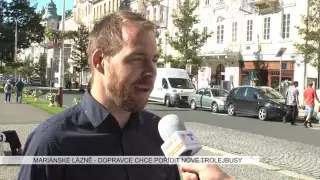 Mariánské Lázně: Dopravce chce pořídit nové trolejbusy (TV Západ)