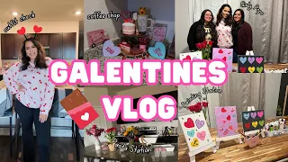 HOSTING A GALENTINES DAY W/ MY BFFS| Pasta & Paint Theme