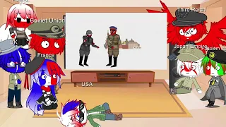 Countryhuman React To ww2 but it's sr pelo references countryhumans ( Gacha x Countryhuman )