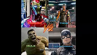 IRONMAN VS THOR VS HULK VS CAPTAIN AMERICA | BATTLE