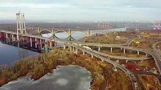 Новый вантовый мост в г. Запорожье.