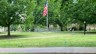 UNC students protesting Israel's attacks on Gaza