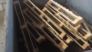 ZERMA Triturador de paletes de madeira Parte1