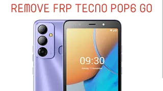 TECNO POP6 GO  BE6/BE6J/ android 11 remove frp google account bypass without pc