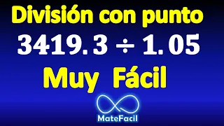 16. Cómo dividir con punto decimal afuera y adentro, y comprobación. EJERCICIO RESUELTO