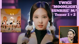 TWICE Pre-release English track "MOONLIGHT SUNRISE" M/V Teaser 1 + 2 (PLUS BONUS!!) | REACTION