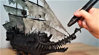 [3d pen] Making Flying Dutchman in Pirates of the Caribbean