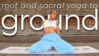 25 Minute Grounding Yoga Practice | Root and Sacral Chakra Yoga | Xude Yoga with Xā