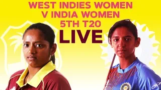 🔴LIVE West Indies Women vs India Women | 5th T20I 2019