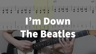 The Beatles - I'm Down Guitar Tabs