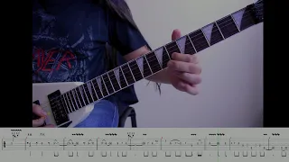 Megadeth - Tornado of souls guitar solo lesson with #TAB note by note. #slow