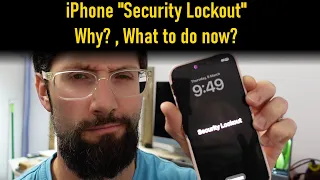 Iphone security lockout , explanation and how to fix it