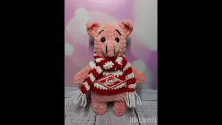 🐷Поросенок 🤍 Фанат Спартака❤️ 📏Высота - 16 см.💰Цена - 720₽.(до конца марта 2023г)